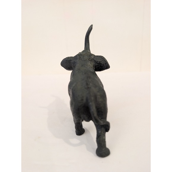 Vintage Spelter/Cast Metal Elephant Figurine Trunk Up 5" Green Patina Good Luck - Picture 7 of 13